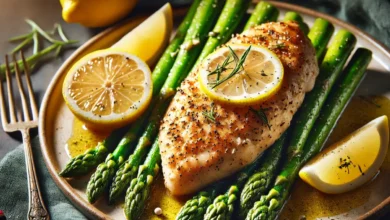 5-Ingredient Lemon Chicken with Asparagus