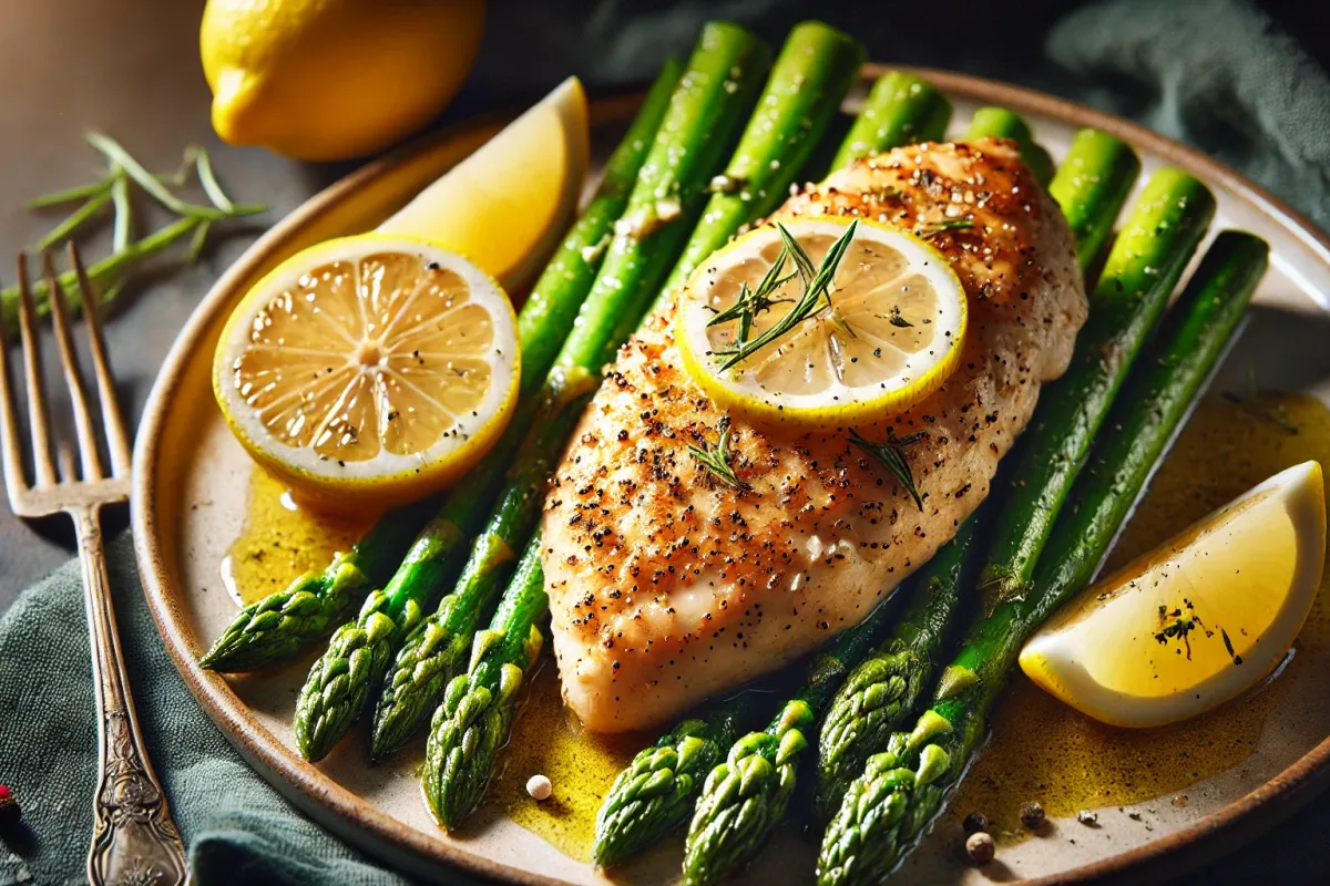 5-Ingredient Lemon Chicken with Asparagus