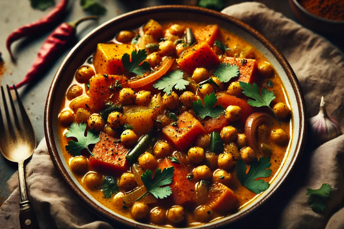 Curried Chickpea Sweet Potato Stew