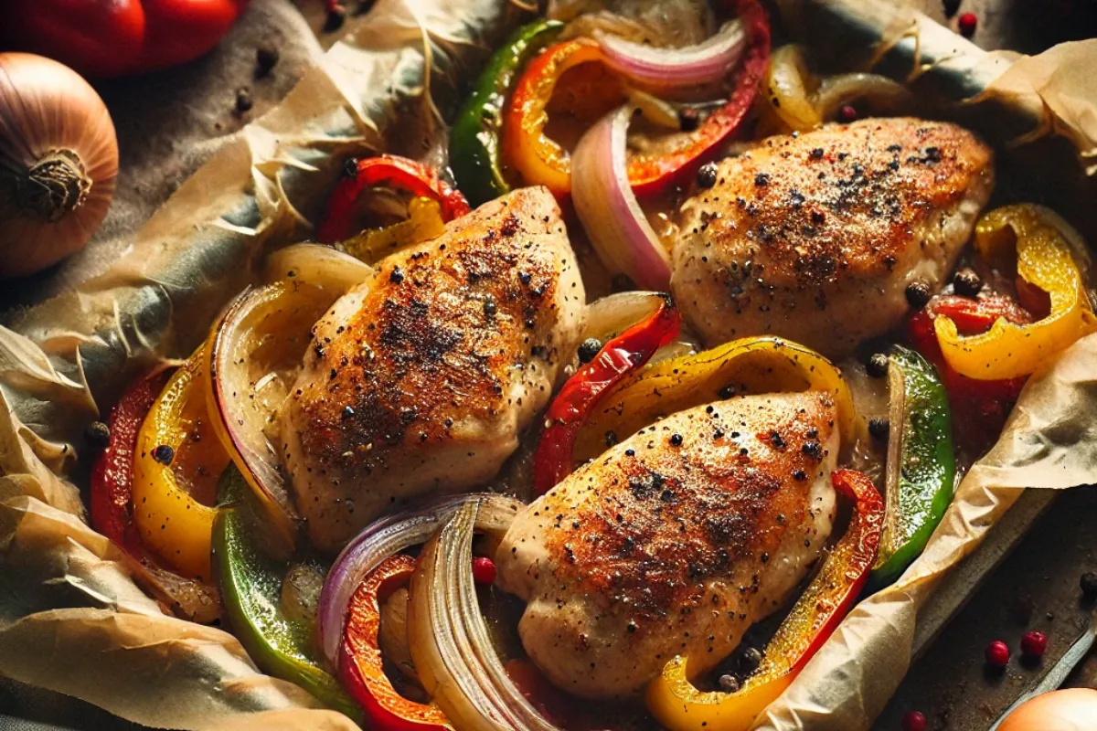 Fajita Parchment-Baked Chicken