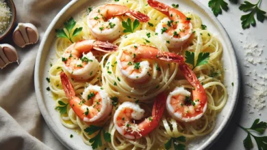 Garlic Butter Shrimp Linguine