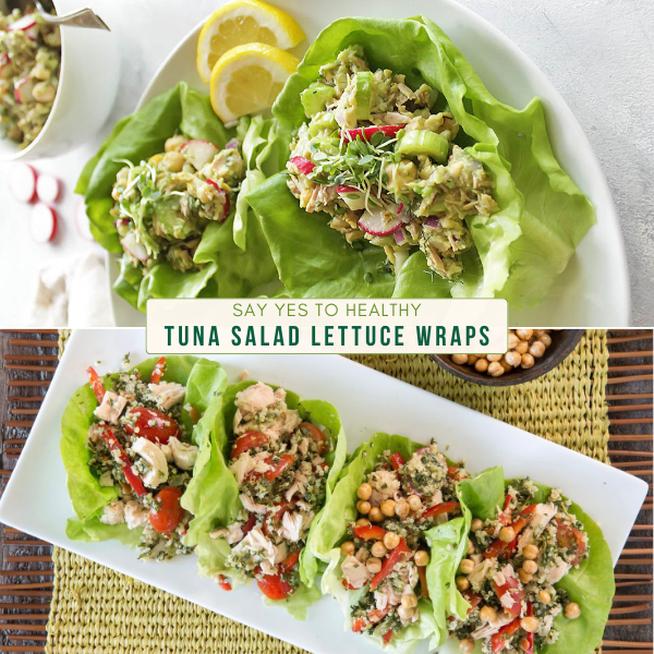 Tuna Salad Lettuce Wraps - AMERICAN RECIPE