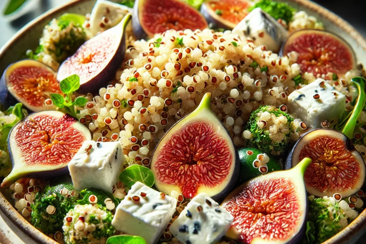 Quinoa Salad with Figs and Goat Cheese