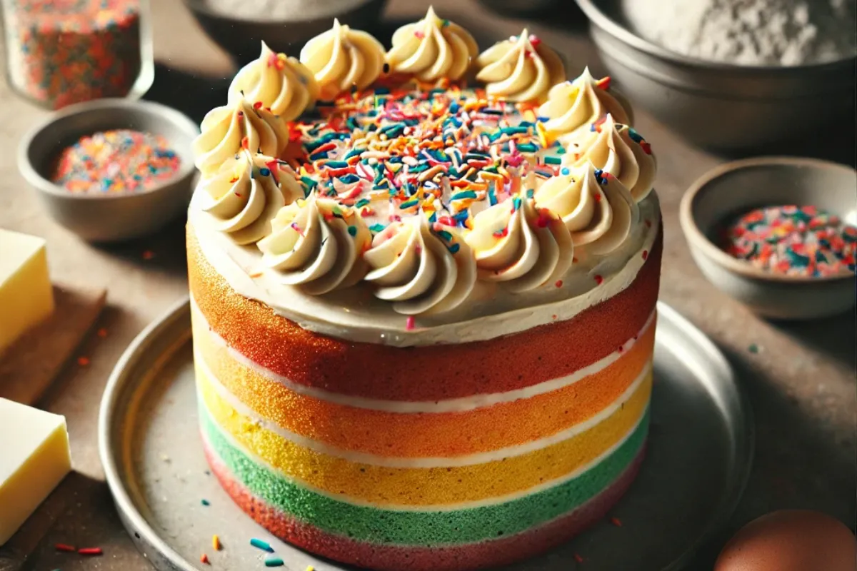 Rainbow Sprinkle Cake