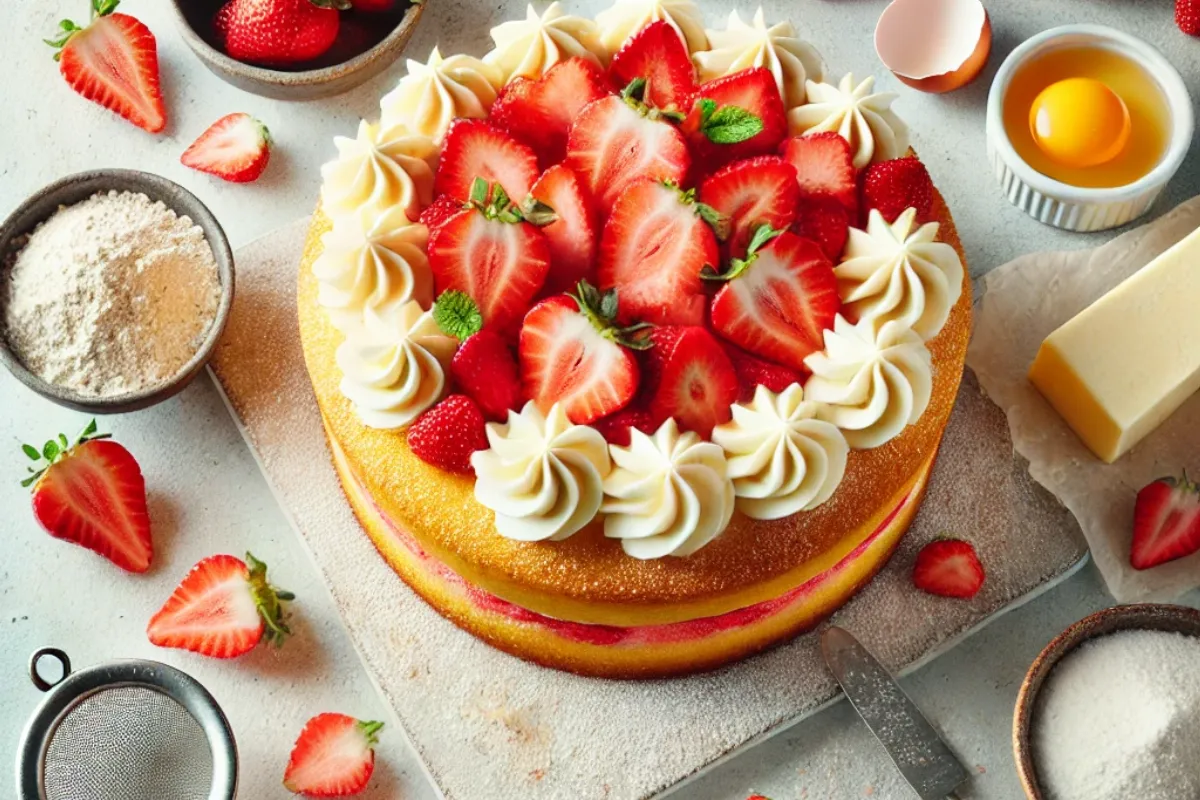 Strawberry Cream Cake