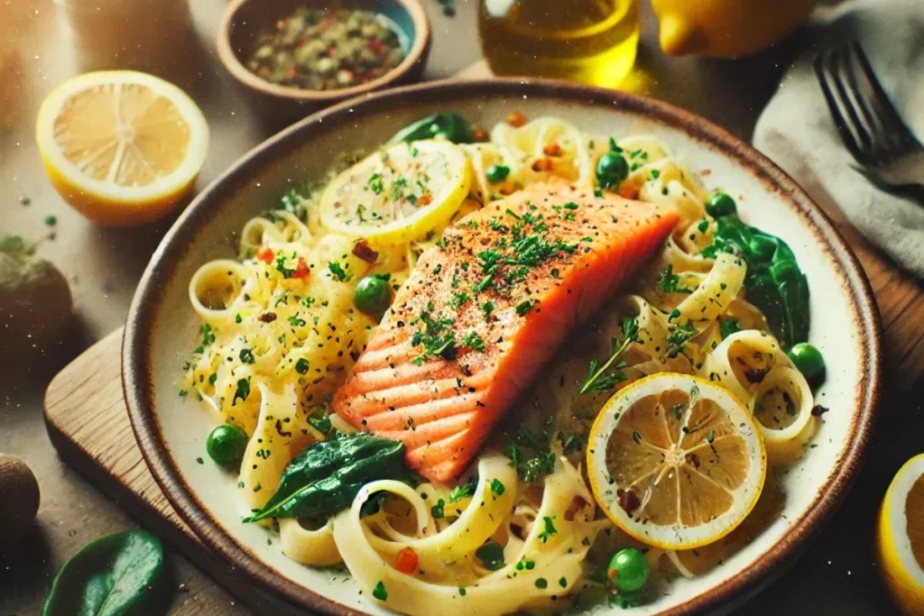 Tangy Tin Salmon & Citrus Pasta