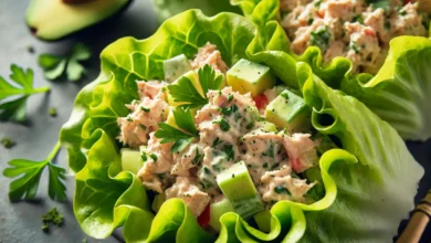 Tuna Salad Lettuce Wraps