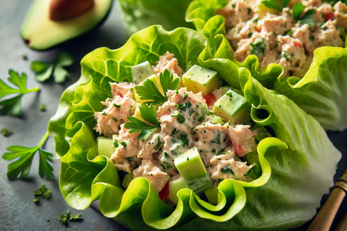 Tuna Salad Lettuce Wraps