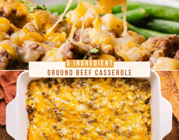 5-Ingredient Ground Beef Casserole – AMERICAN RECIPE