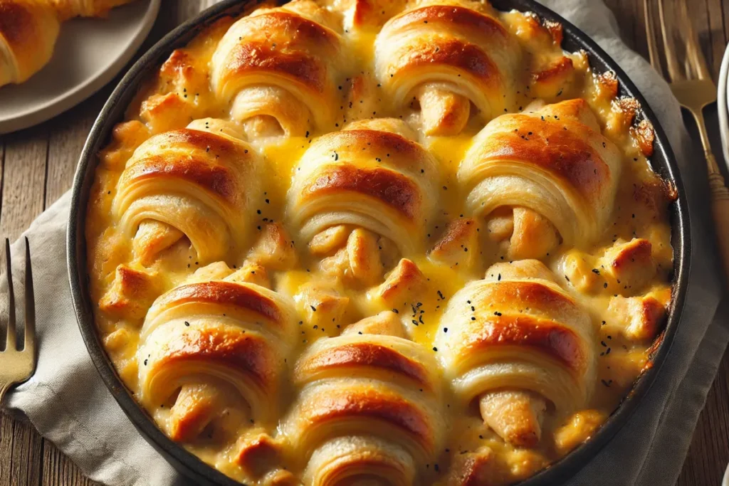 5-Ingredient Crescent Roll Chicken Casserole