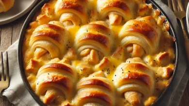 5-Ingredient Crescent Roll Chicken Casserole