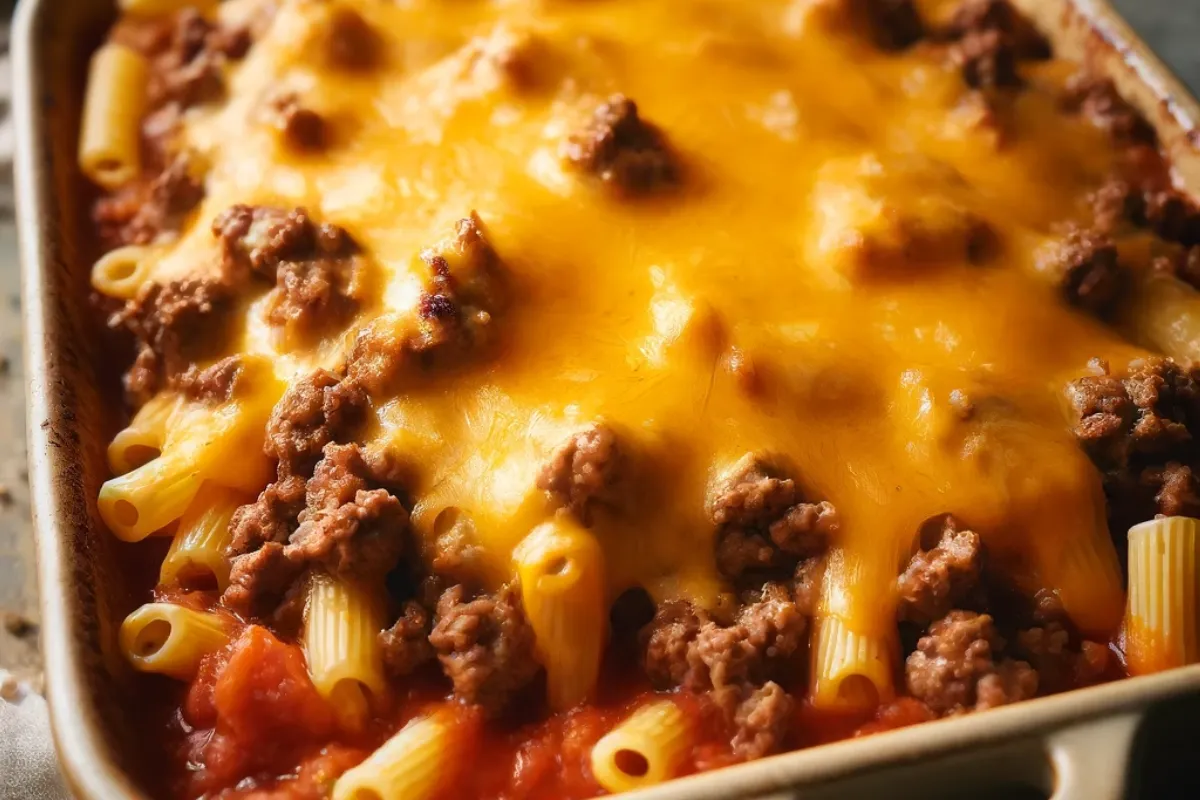 5-Ingredient Ground Beef Casserole