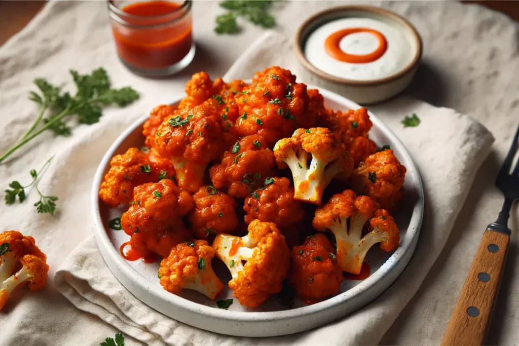 Air Fryer Buffalo Cauliflower