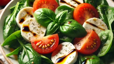 Caprese Spinach Salad