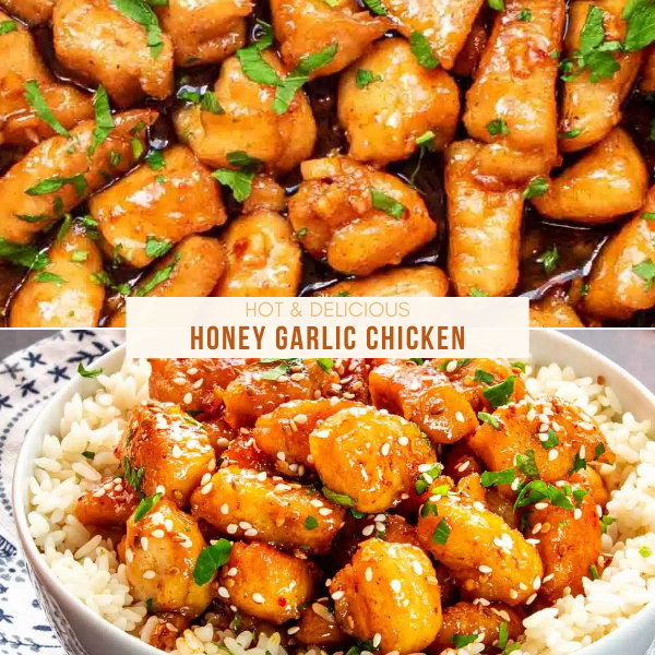 Honey Garlic Glazed Chicken - AMERICAN RECIPE