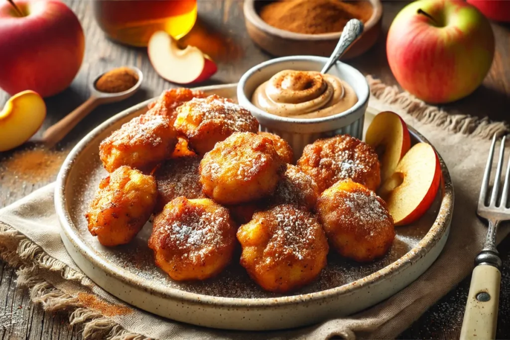 Healthier Apple Fritter Bites