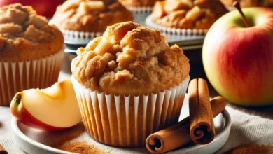 Healthy Flourless Apple Cinnamon Muffins