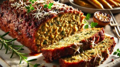 Herb-Crusted Parmesan Meatloaf