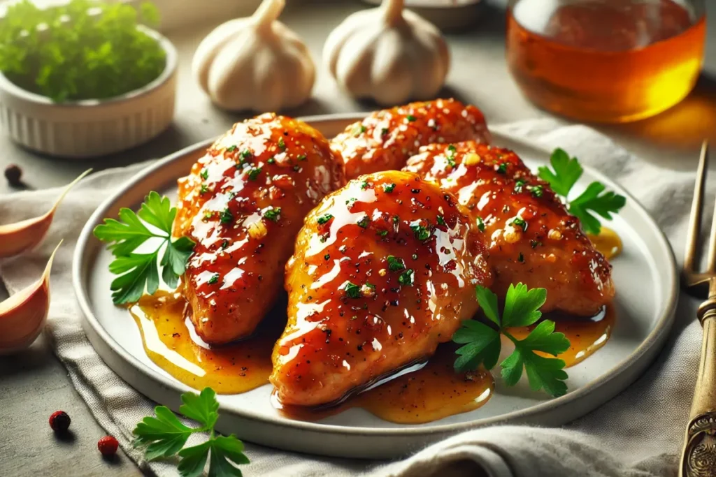 Honey Garlic Glazed Chicken