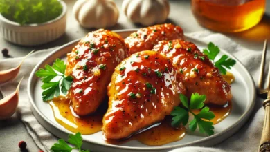 Honey Garlic Glazed Chicken