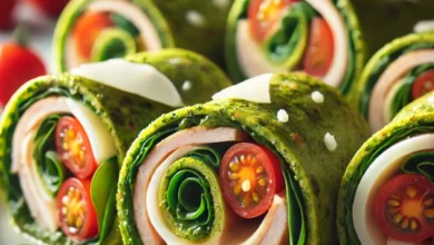 Pesto Turkey Pinwheels