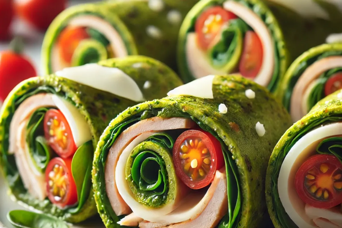 Pesto Turkey Pinwheels