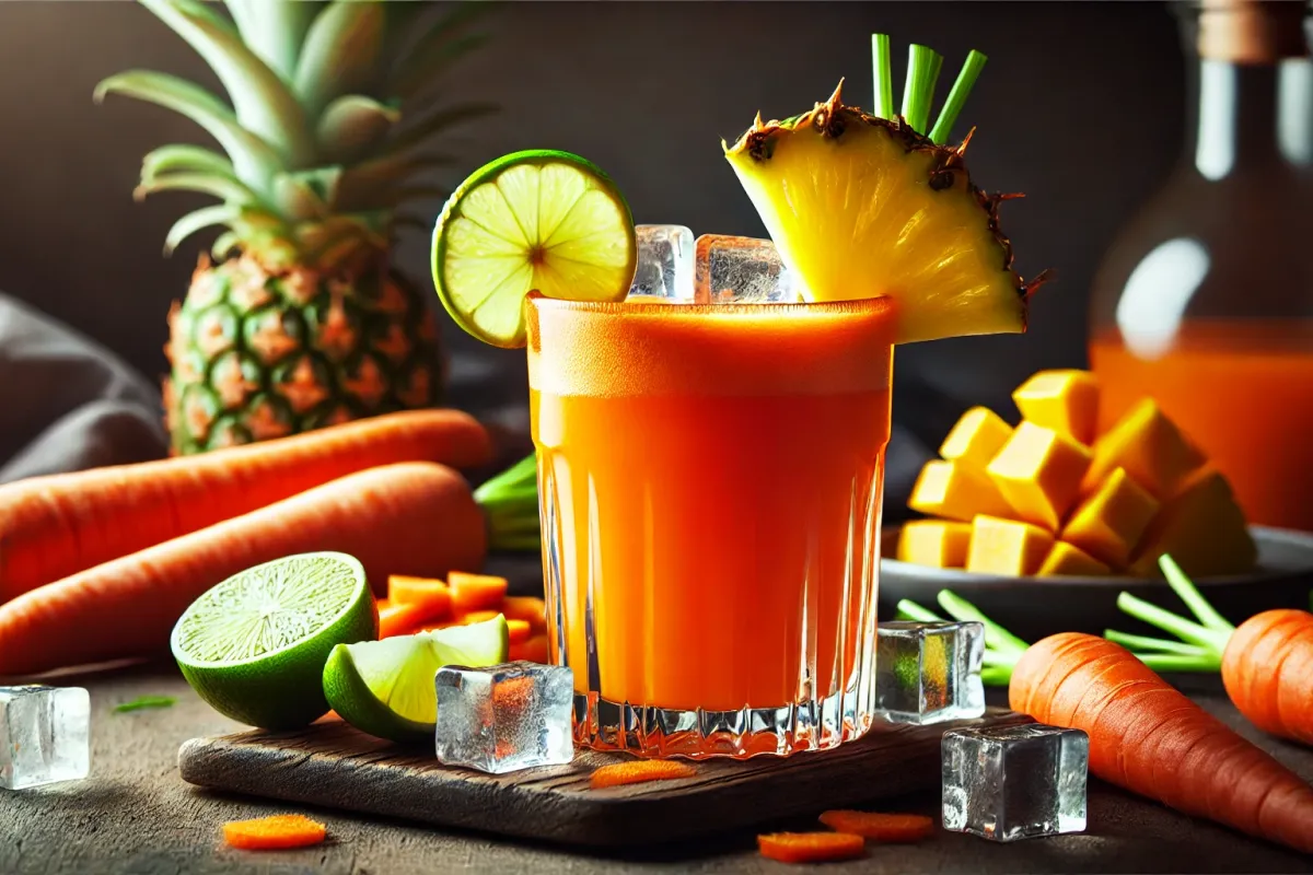 Tropical Carrot Juice with a Twist