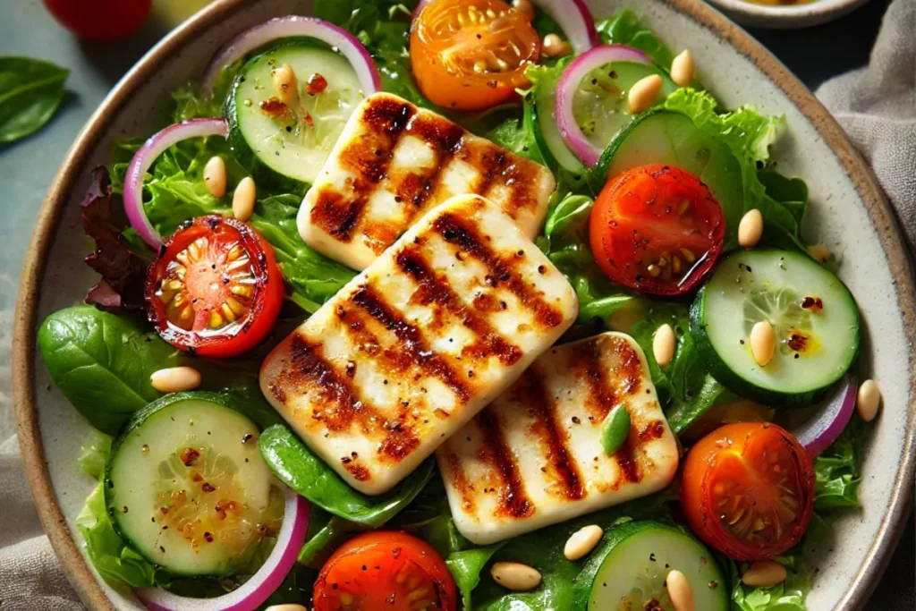 Grilled Halloumi Salad