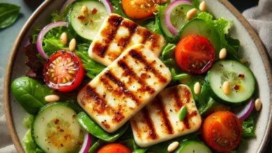 Grilled Halloumi Salad