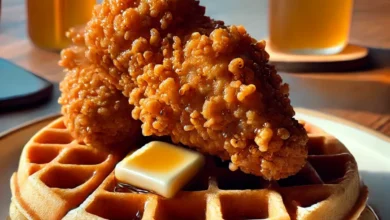 Honey Chicken and Waffles