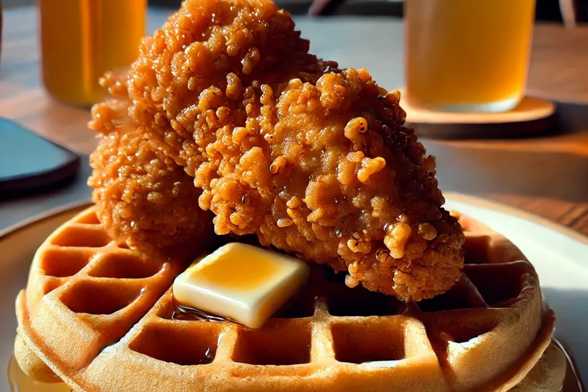 Honey Chicken and Waffles