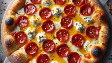 Honey Pepperoni Ricotta Pizza