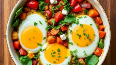 Mediterranean Baked Feta Eggs