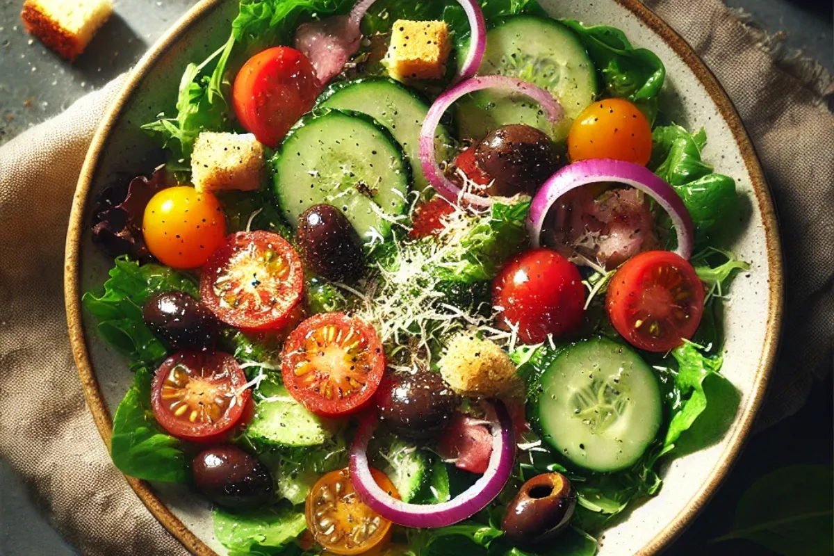 Simple Italian Garden Salad