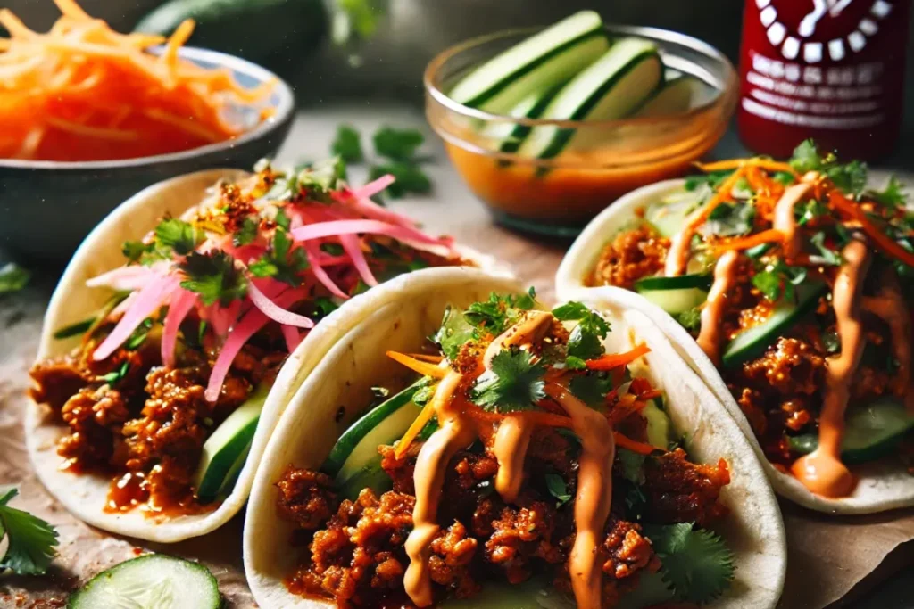 Smash Banh Mi Tacos