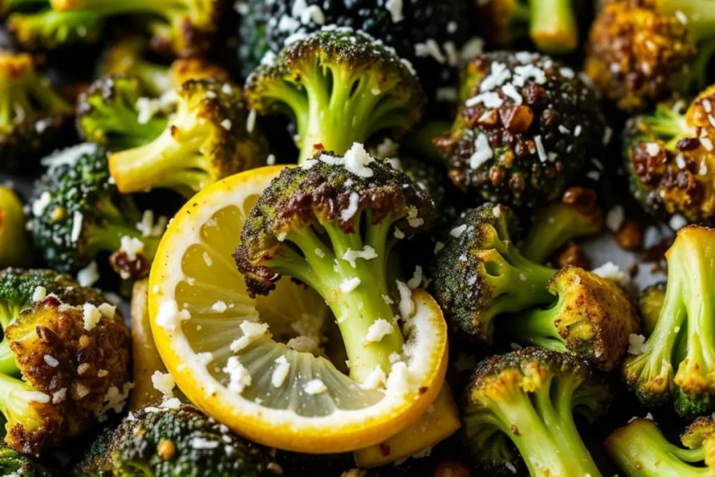 Zesty Garlic Parmesan Roasted Broccoli