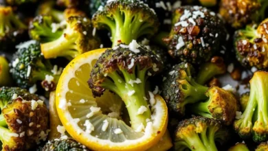 Zesty Garlic Parmesan Roasted Broccoli