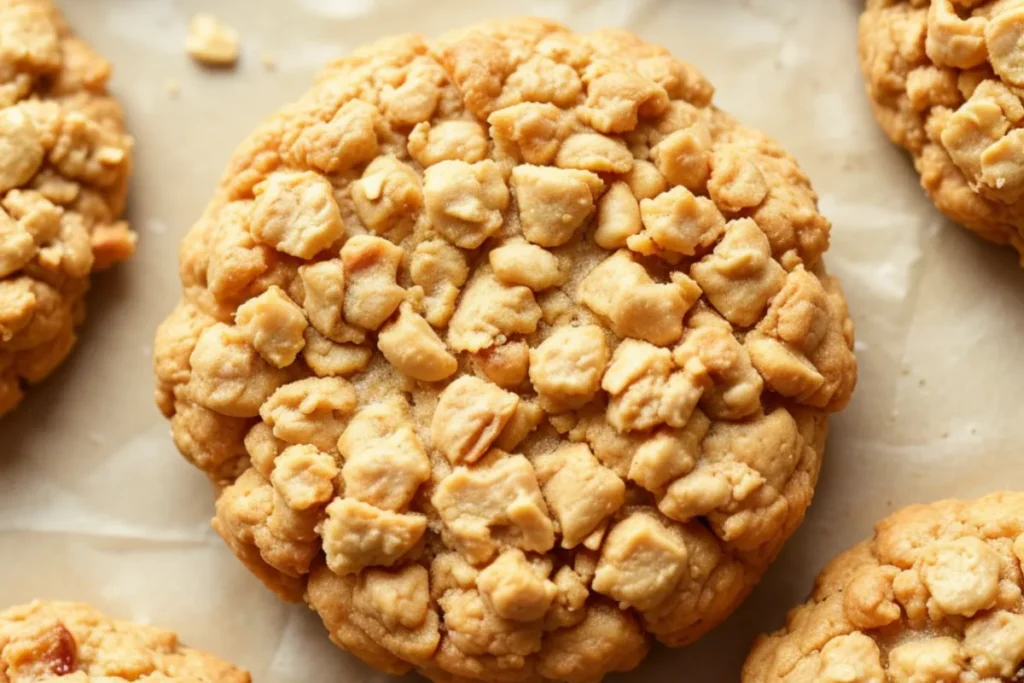 3-Ingredient Crispy Honey Oatmeal Cookies