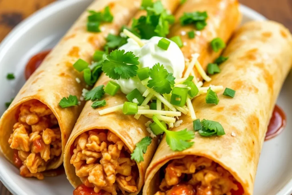 5-Ingredient Chipotle Chicken Taquitos