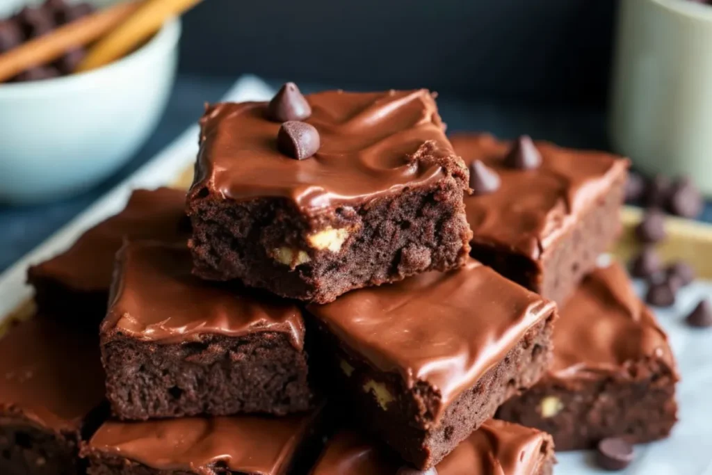 5-Ingredient No-Bake Chocolate Covered Brownies