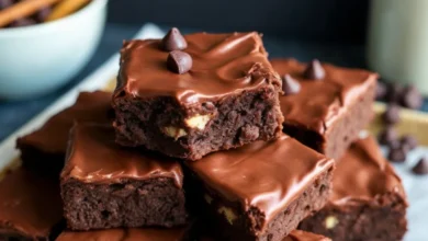 5-Ingredient No-Bake Chocolate Covered Brownies