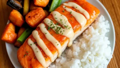 Air Fryer Bang Bang Salmon