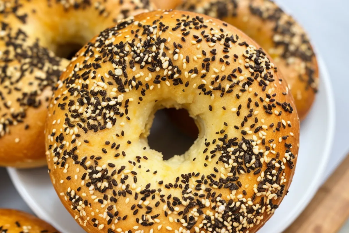 Air Fryer High-Protein Bagels