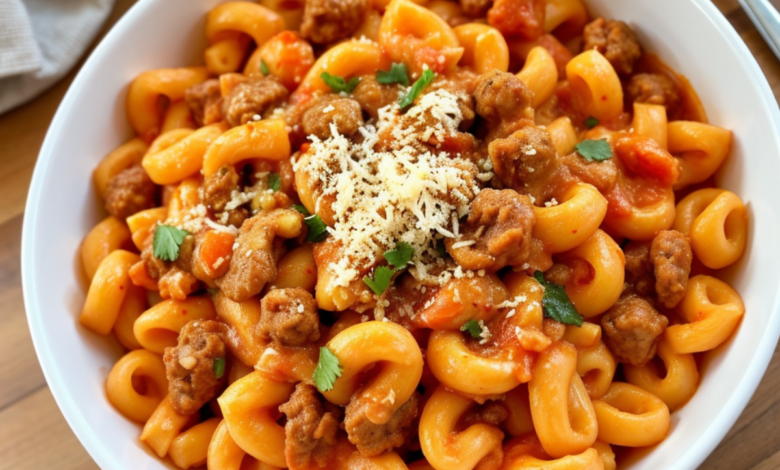 Spicy Sausage Cavatappi3