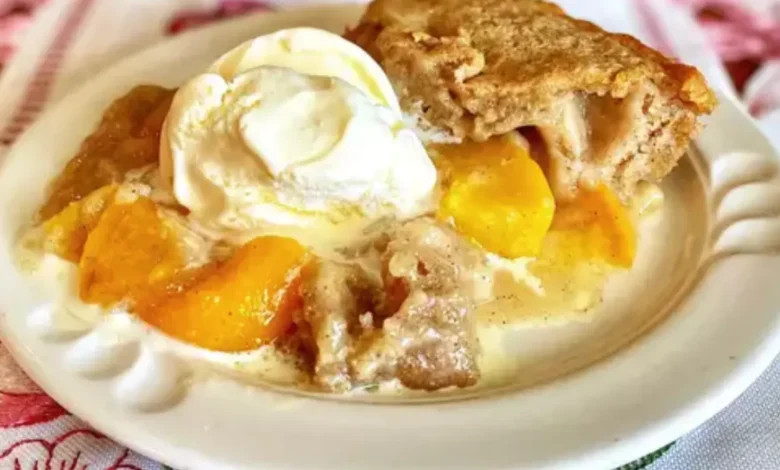 peach cobbler with cake mix