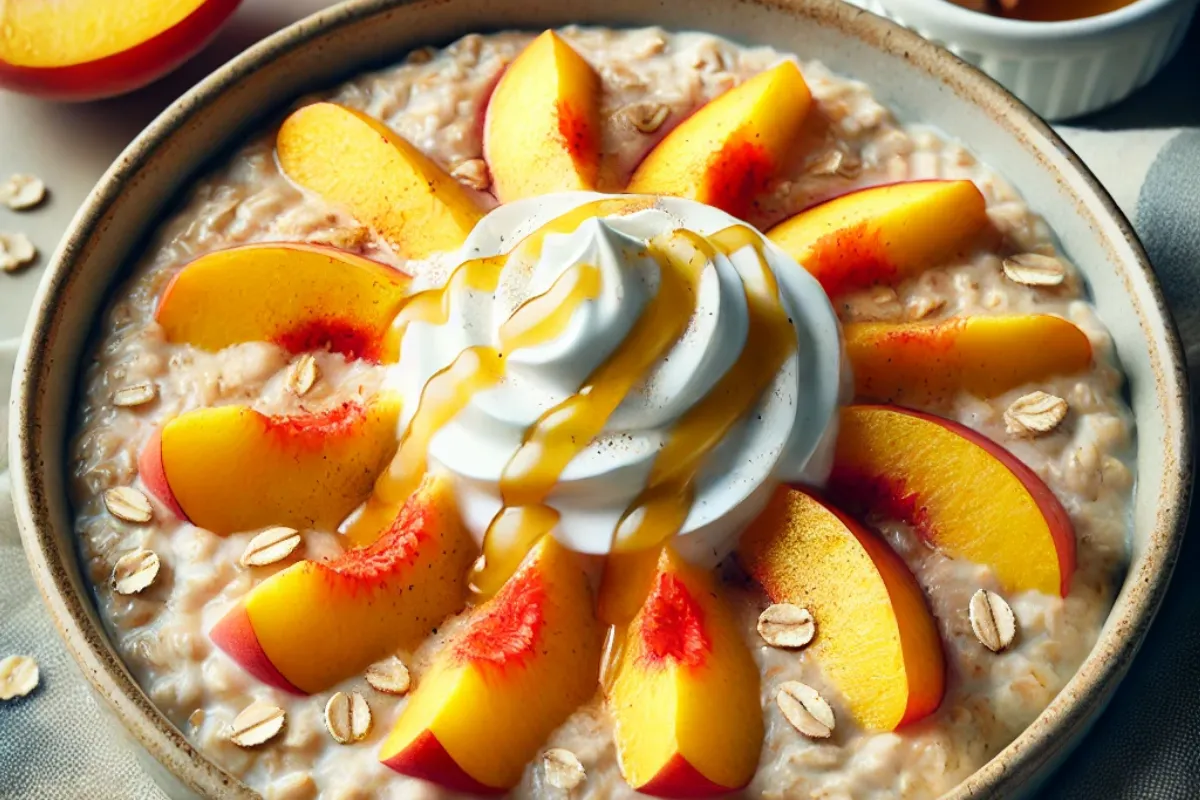 Peaches and Cream Oatmeal