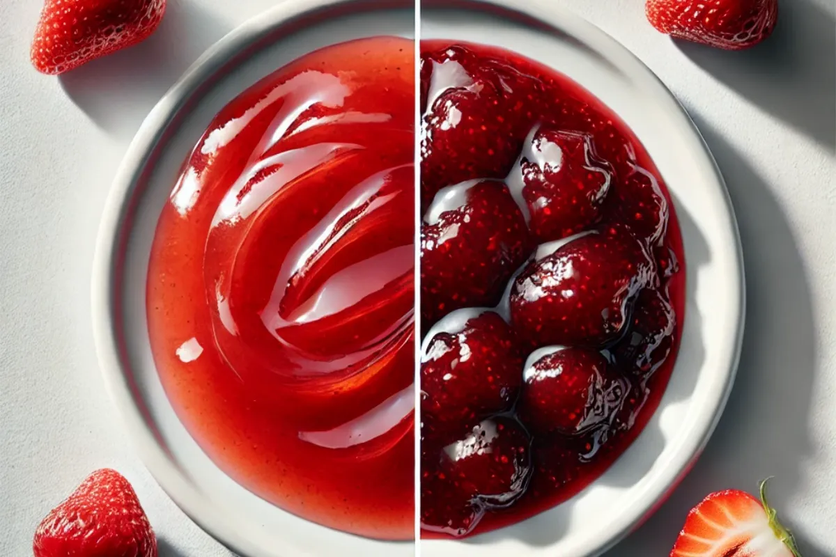 strawberry jam and strawberry puree3