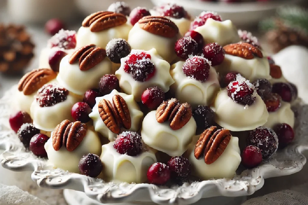 White Chocolate Cranberry Pecan Clusters