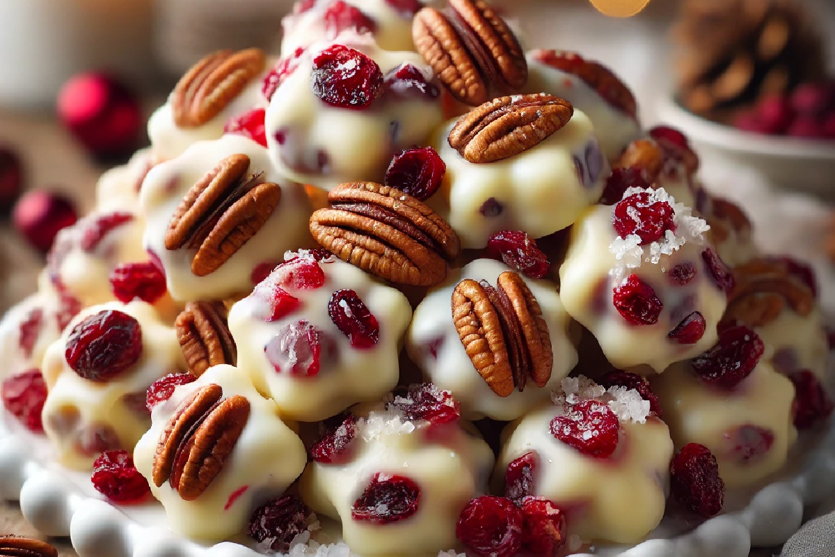 White Chocolate Cranberry Pecan Clusters