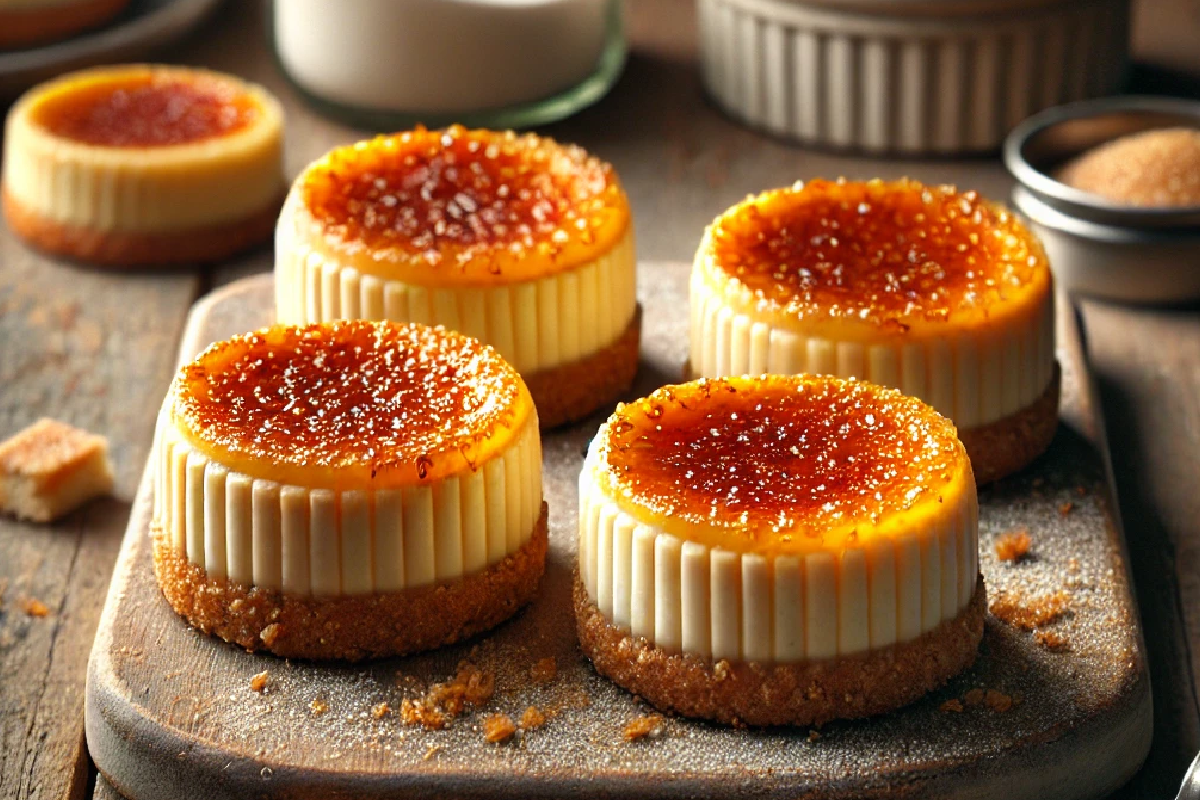 Mini Crème Brûlée Cheesecakes